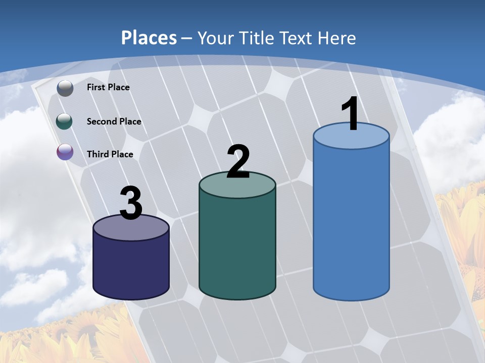 Stock Photo Solar Panels PowerPoint Template