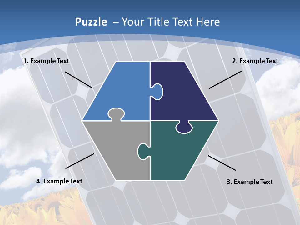 Stock Photo Solar Panels PowerPoint Template