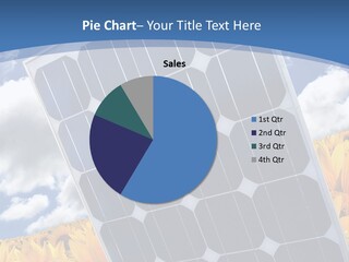 Stock Photo Solar Panels PowerPoint Template