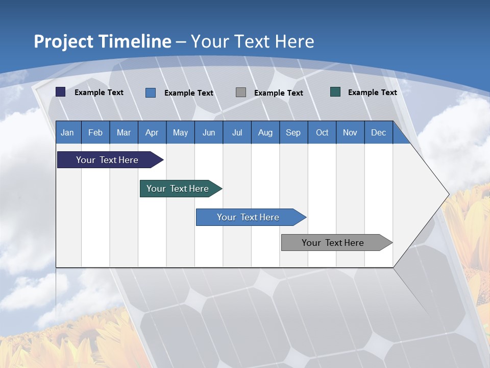 Stock Photo Solar Panels PowerPoint Template