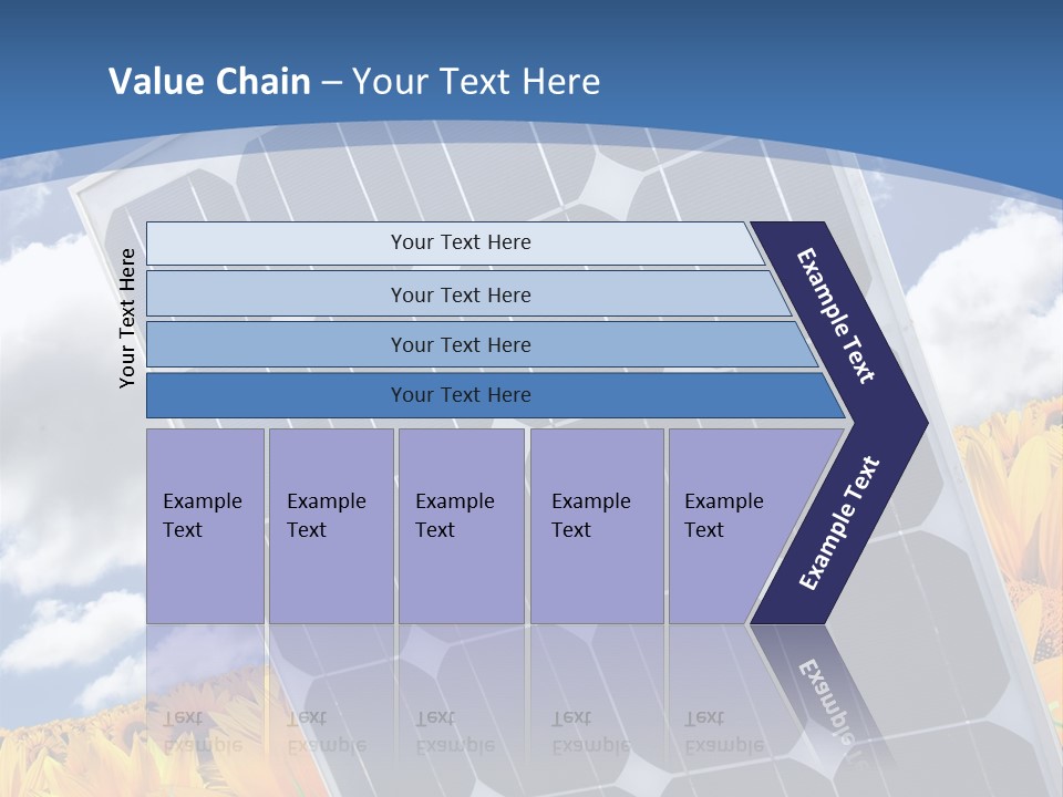 Stock Photo Solar Panels PowerPoint Template