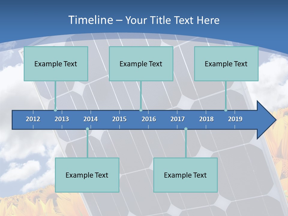 Stock Photo Solar Panels PowerPoint Template
