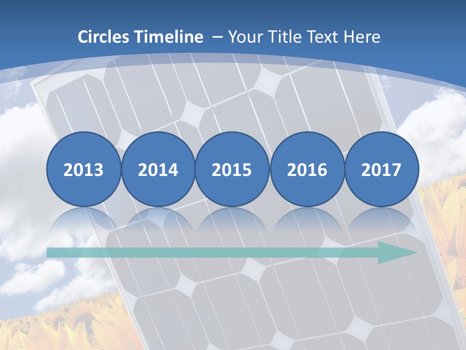 Stock Photo Solar Panels PowerPoint Template