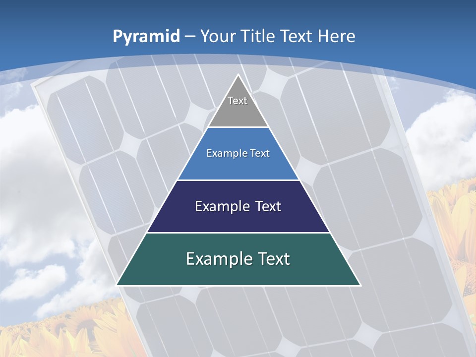 Stock Photo Solar Panels PowerPoint Template