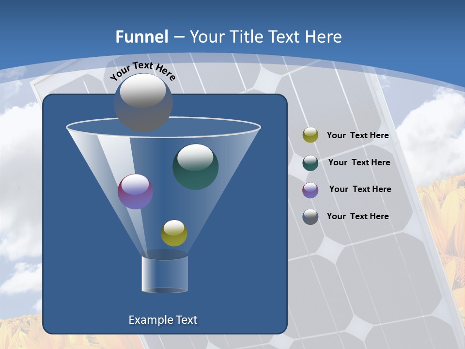 Stock Photo Solar Panels PowerPoint Template