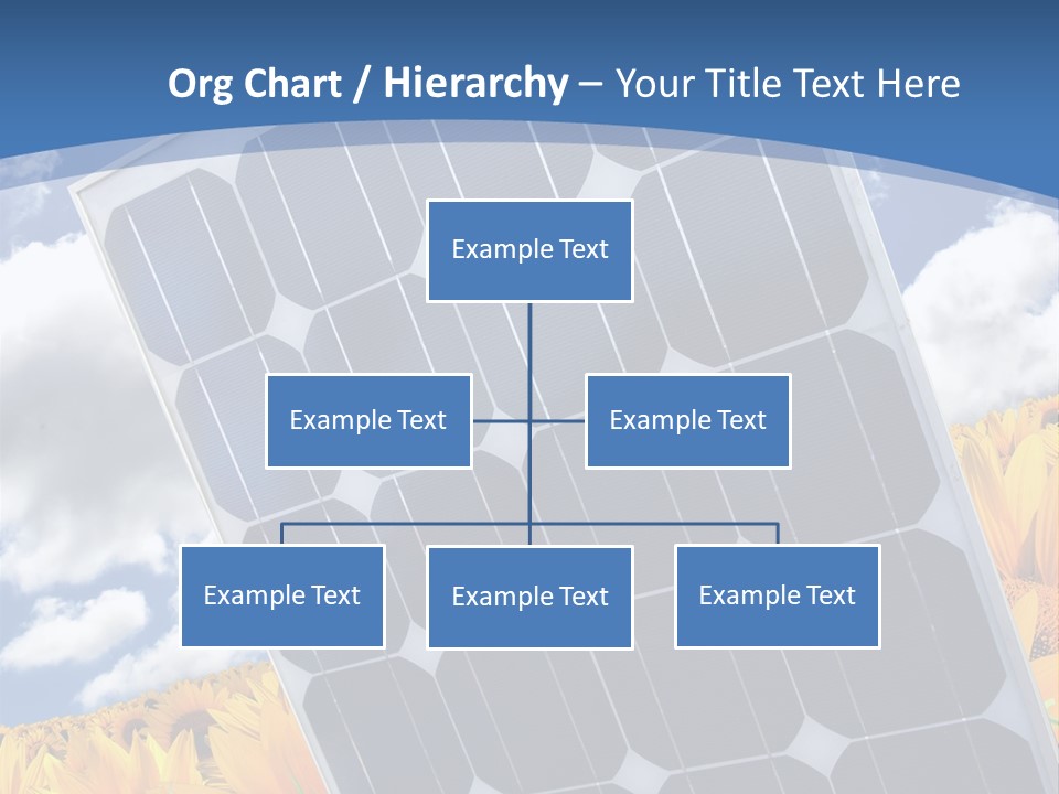 Stock Photo Solar Panels PowerPoint Template