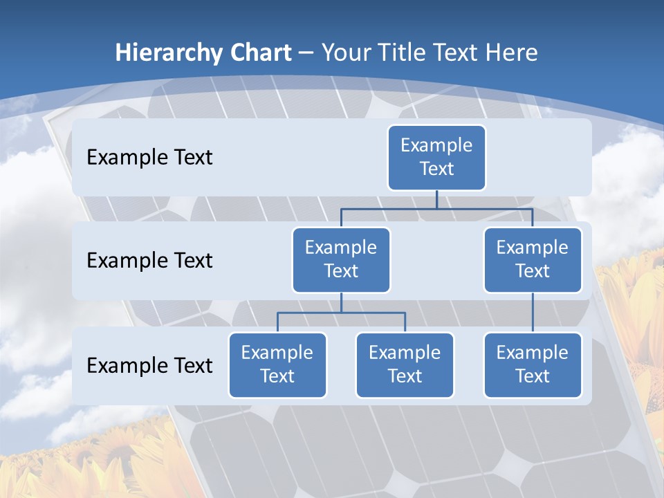 Stock Photo Solar Panels PowerPoint Template