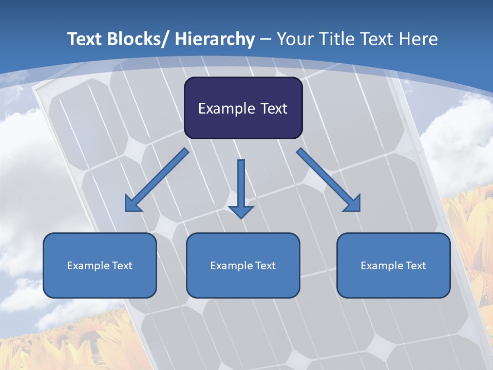 Stock Photo Solar Panels PowerPoint Template