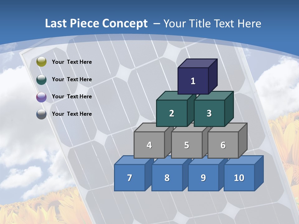 Stock Photo Solar Panels PowerPoint Template