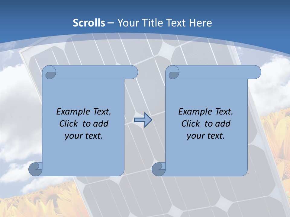 Stock Photo Solar Panels PowerPoint Template