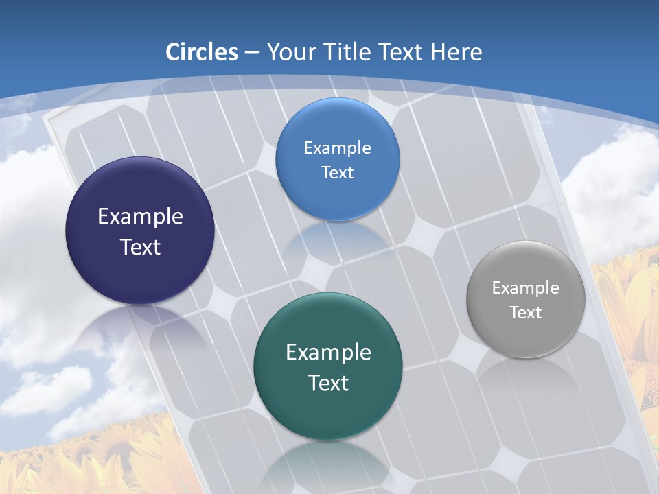 Stock Photo Solar Panels PowerPoint Template