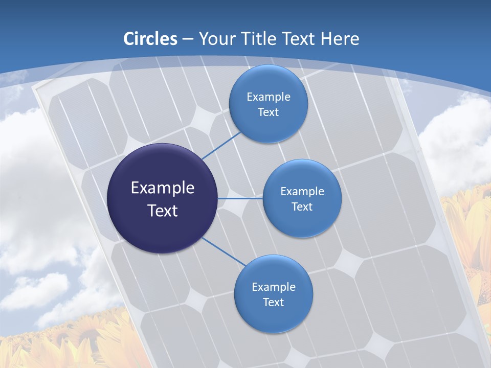 Stock Photo Solar Panels PowerPoint Template