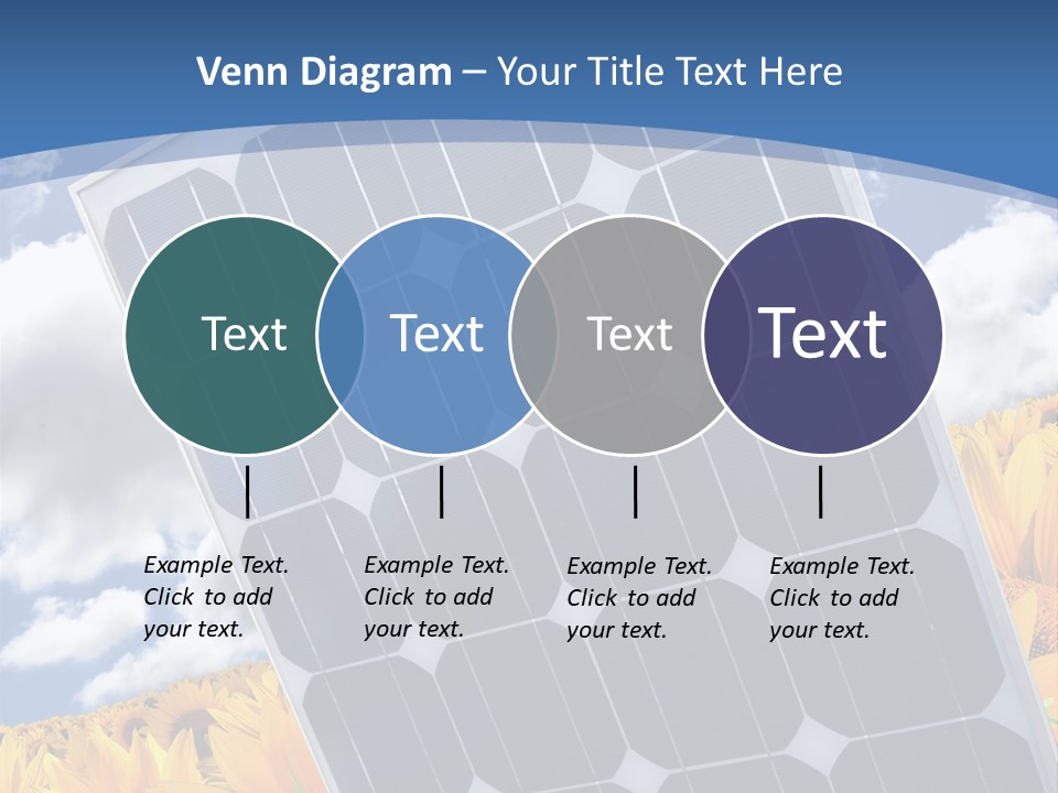 Stock Photo Solar Panels PowerPoint Template