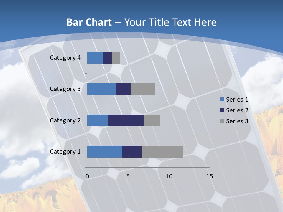Stock Photo Solar Panels PowerPoint Template