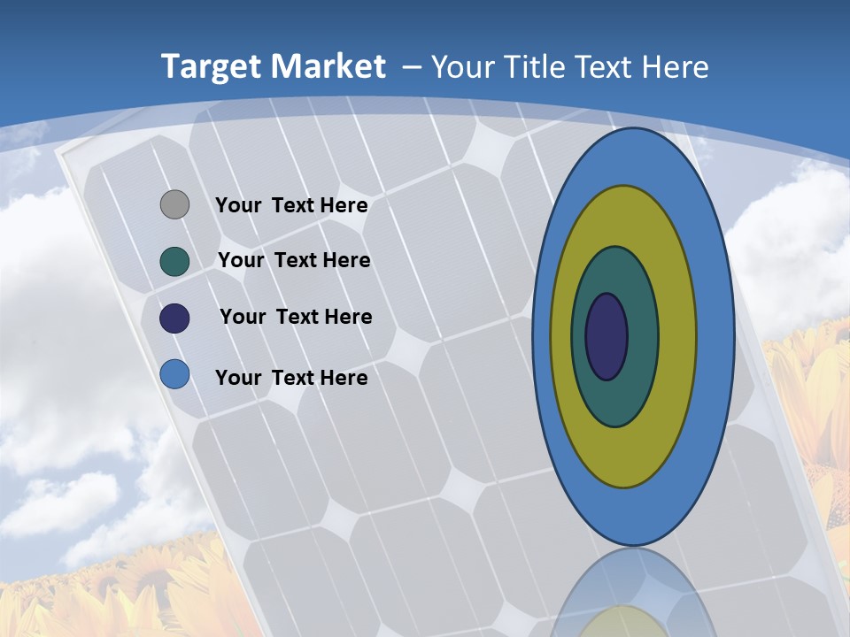 Stock Photo Solar Panels PowerPoint Template