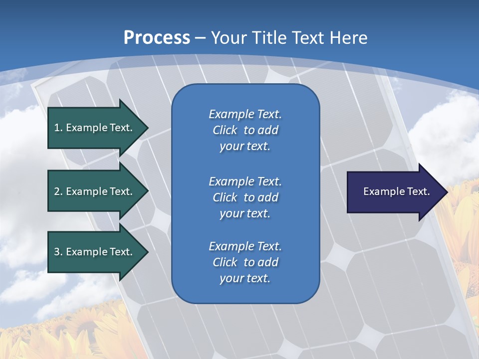 Stock Photo Solar Panels PowerPoint Template