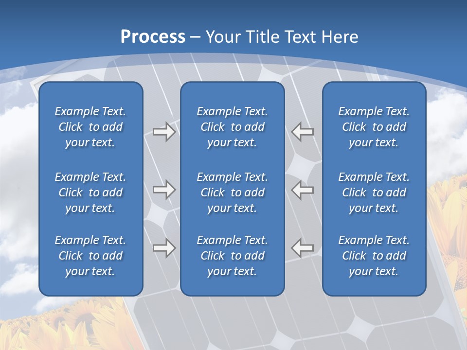 Stock Photo Solar Panels PowerPoint Template
