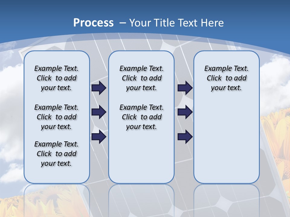 Stock Photo Solar Panels PowerPoint Template