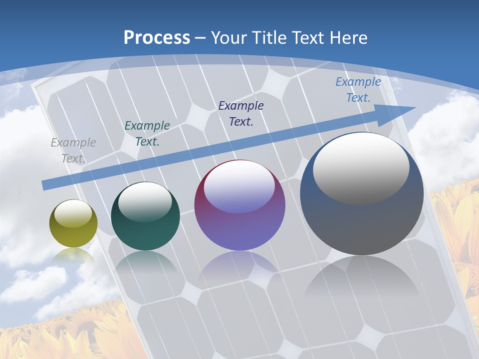 Stock Photo Solar Panels PowerPoint Template