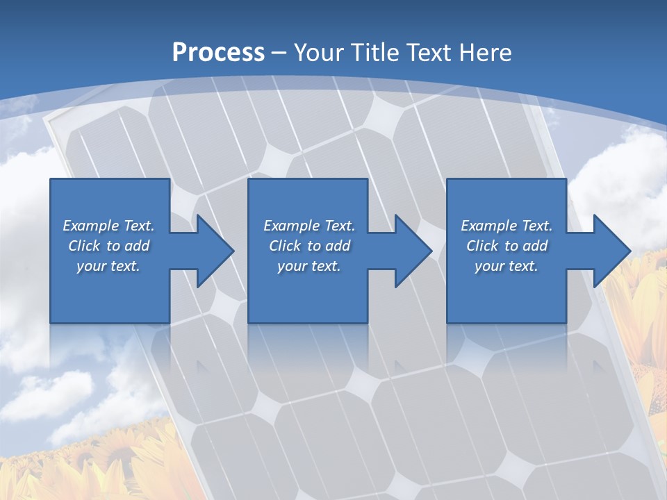 Stock Photo Solar Panels PowerPoint Template