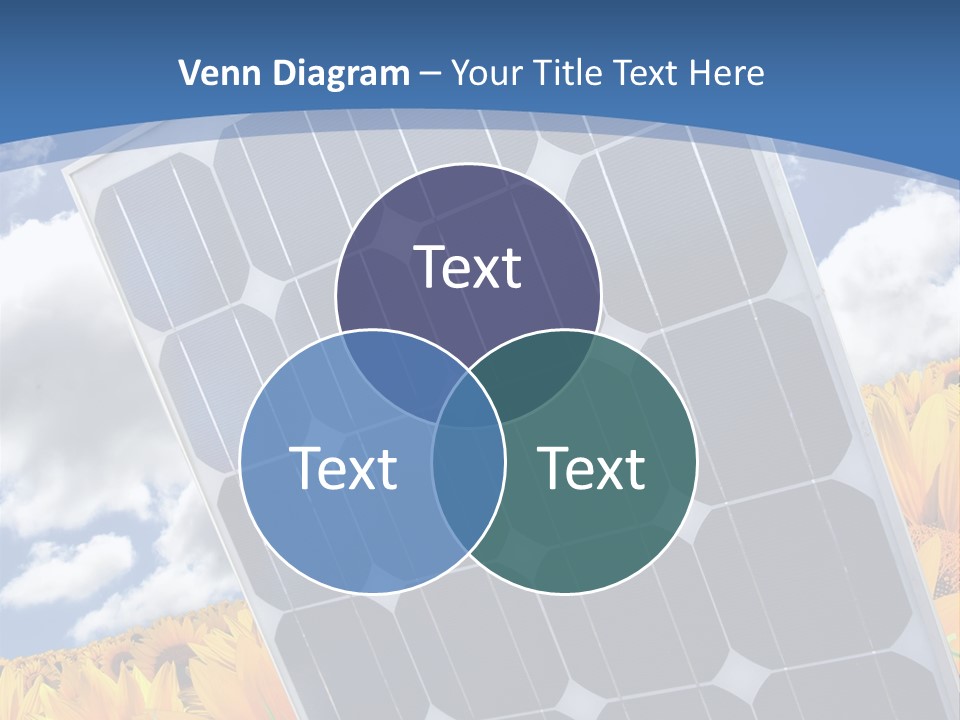 Stock Photo Solar Panels PowerPoint Template