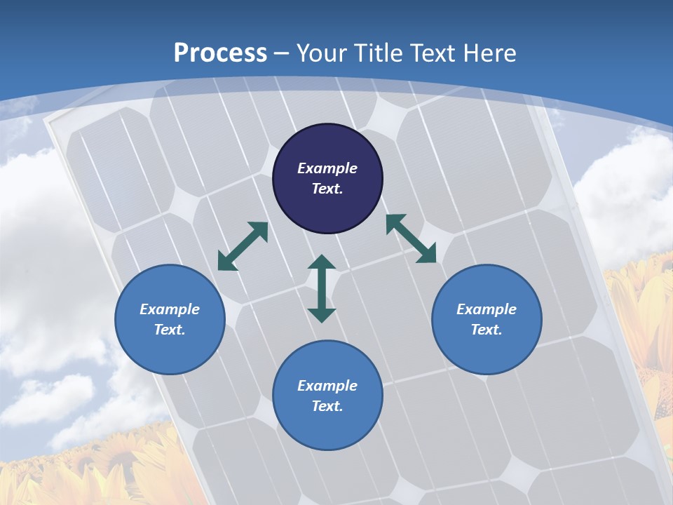 Stock Photo Solar Panels PowerPoint Template