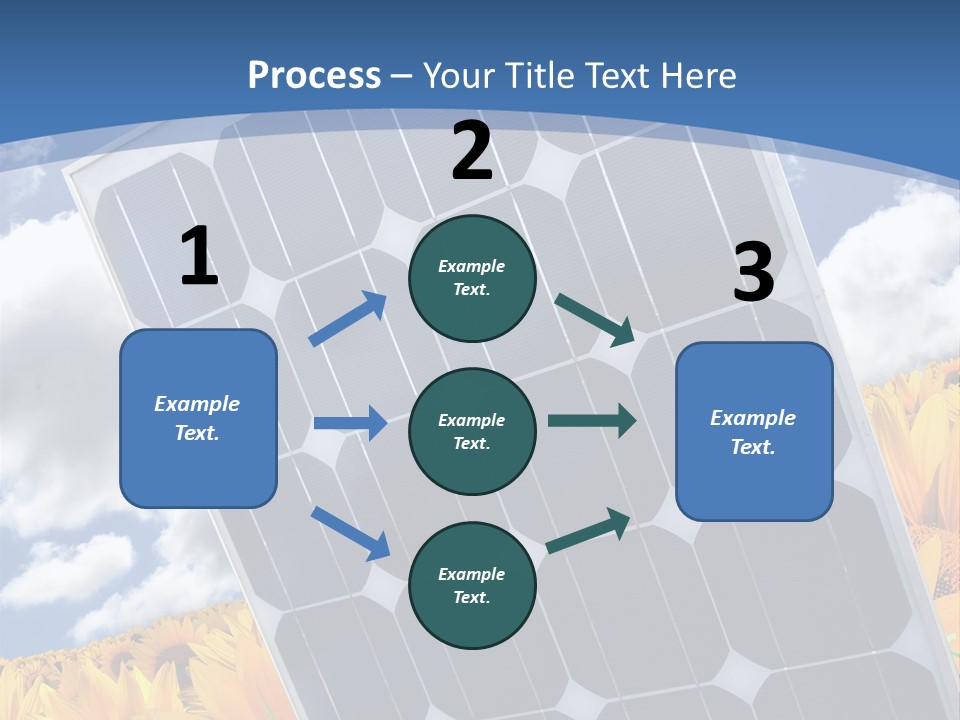 Stock Photo Solar Panels PowerPoint Template