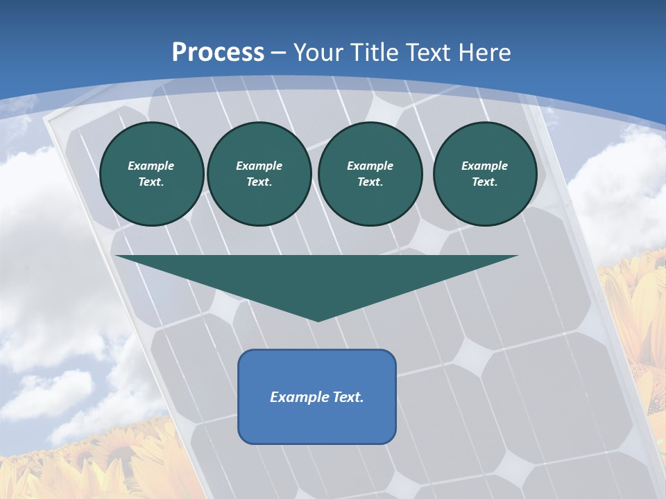 Stock Photo Solar Panels PowerPoint Template