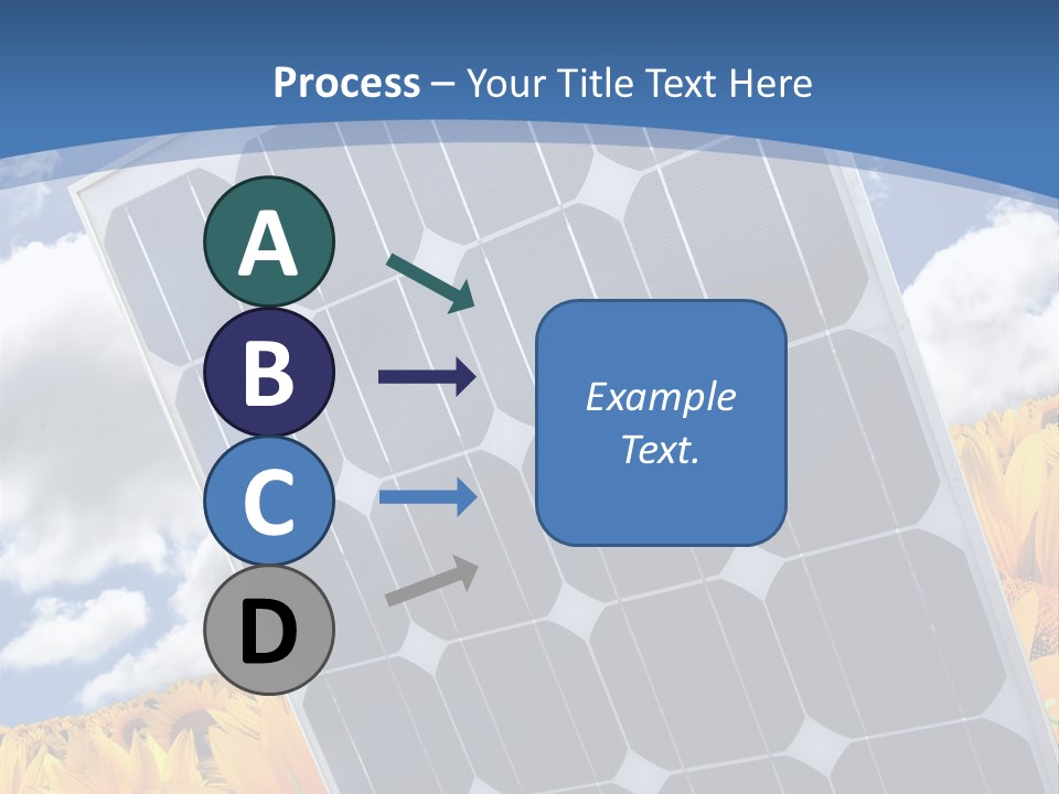 Stock Photo Solar Panels PowerPoint Template