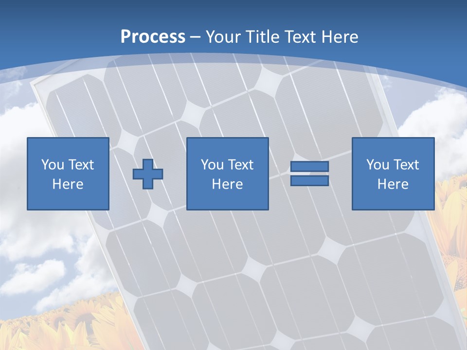 Stock Photo Solar Panels PowerPoint Template