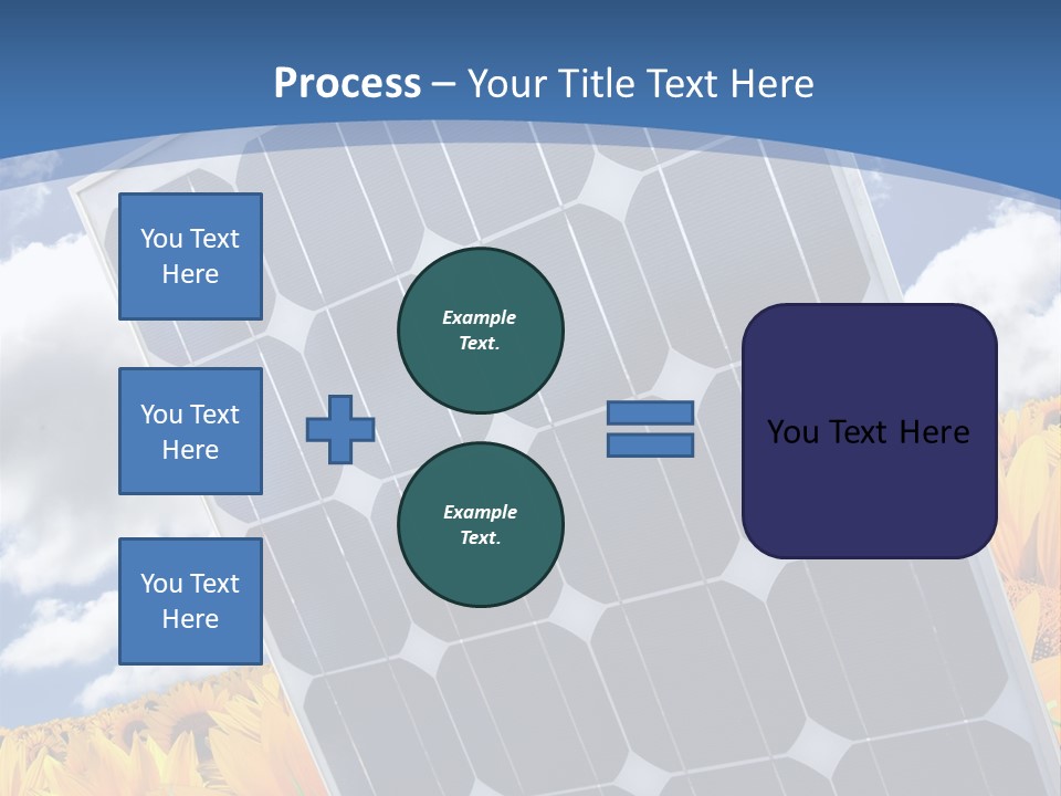 Stock Photo Solar Panels PowerPoint Template