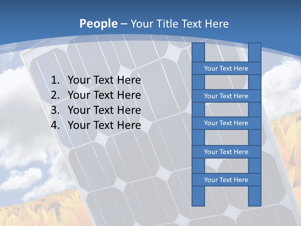 Stock Photo Solar Panels PowerPoint Template