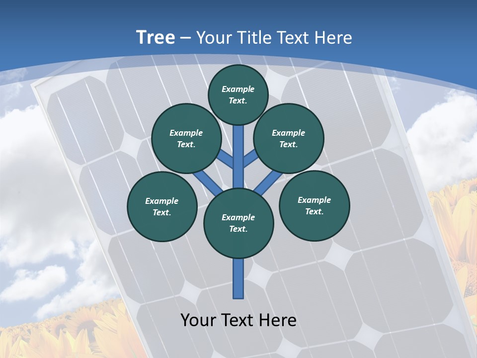 Stock Photo Solar Panels PowerPoint Template