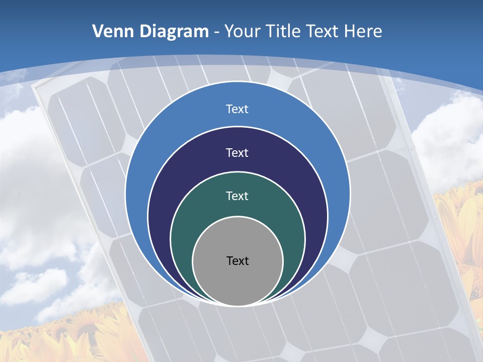 Stock Photo Solar Panels PowerPoint Template