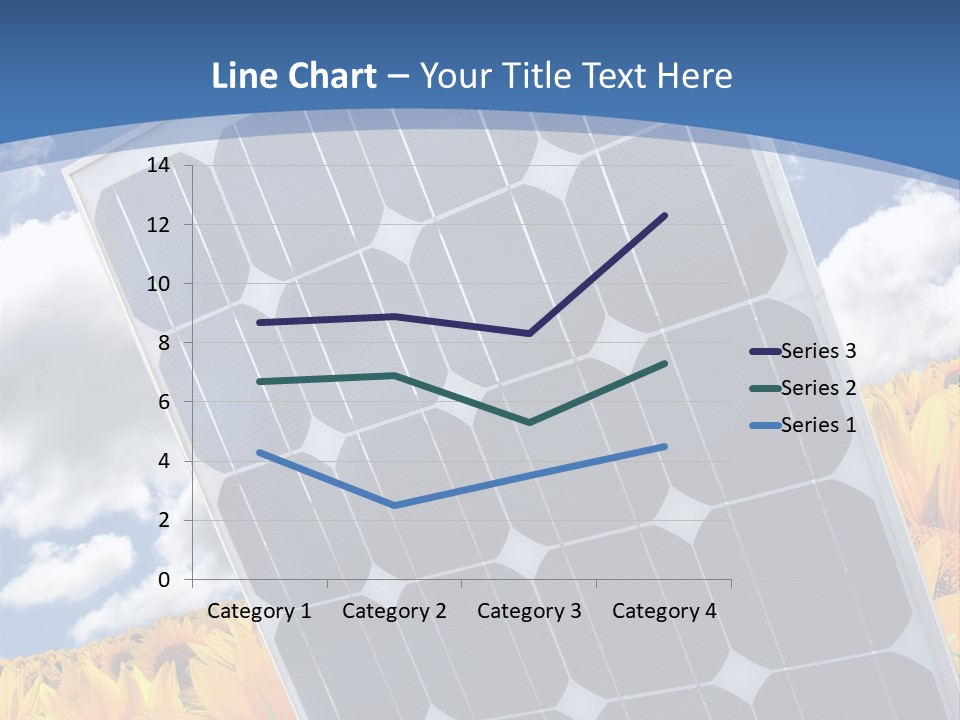 Stock Photo Solar Panels PowerPoint Template