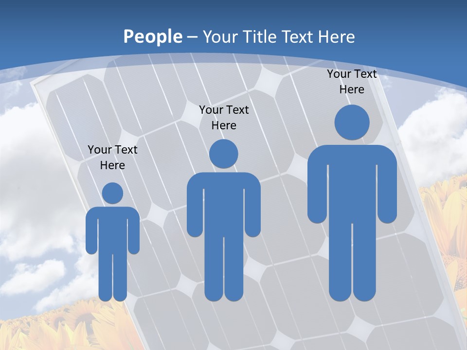 Stock Photo Solar Panels PowerPoint Template
