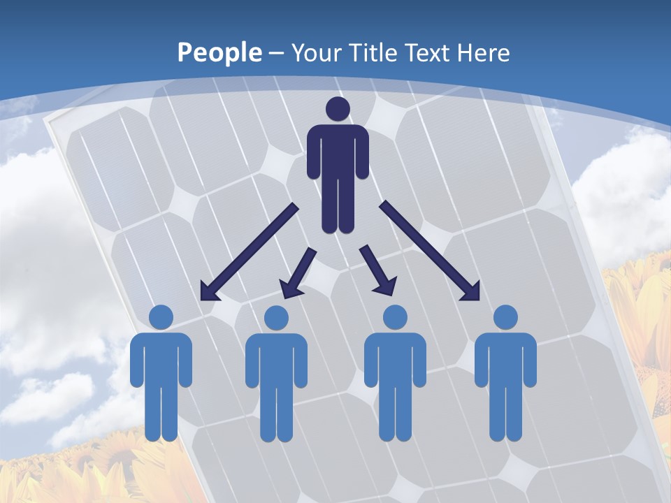Stock Photo Solar Panels PowerPoint Template