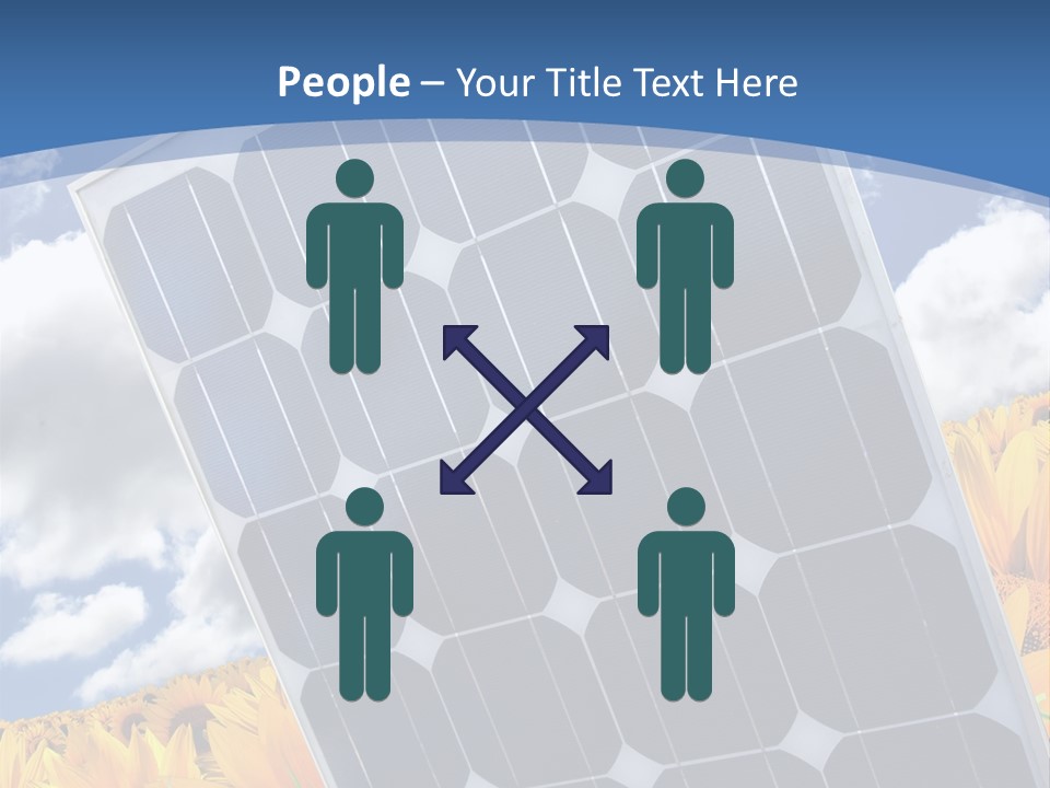 Stock Photo Solar Panels PowerPoint Template