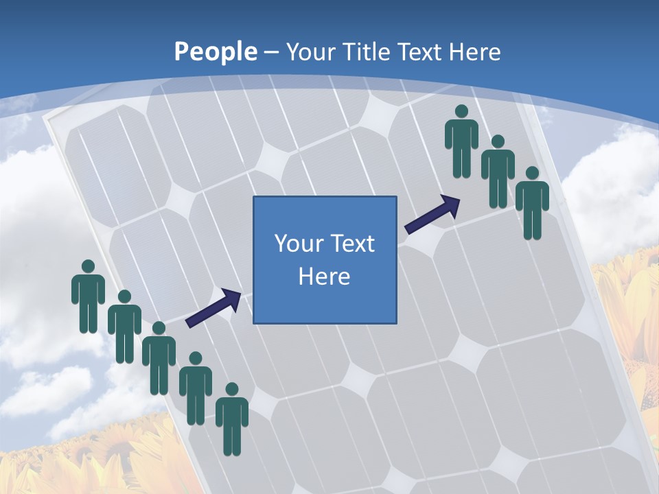 Stock Photo Solar Panels PowerPoint Template