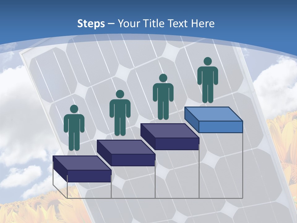 Stock Photo Solar Panels PowerPoint Template
