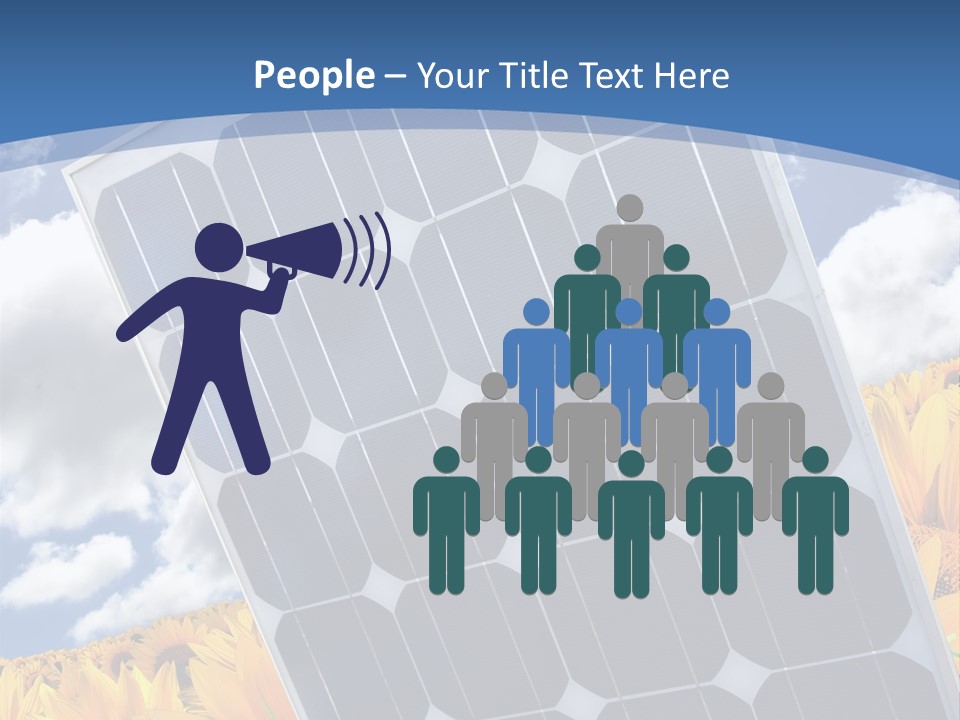 Stock Photo Solar Panels PowerPoint Template