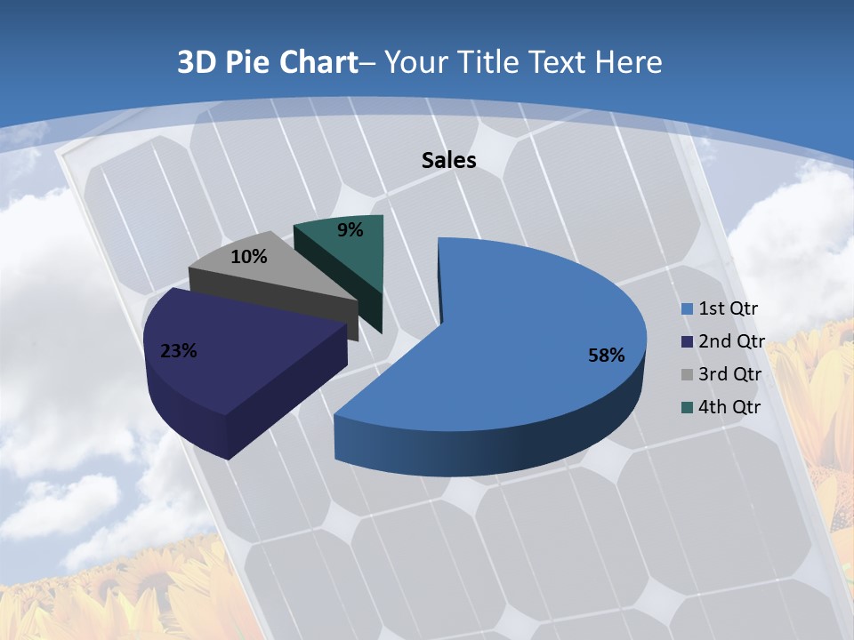 Stock Photo Solar Panels PowerPoint Template