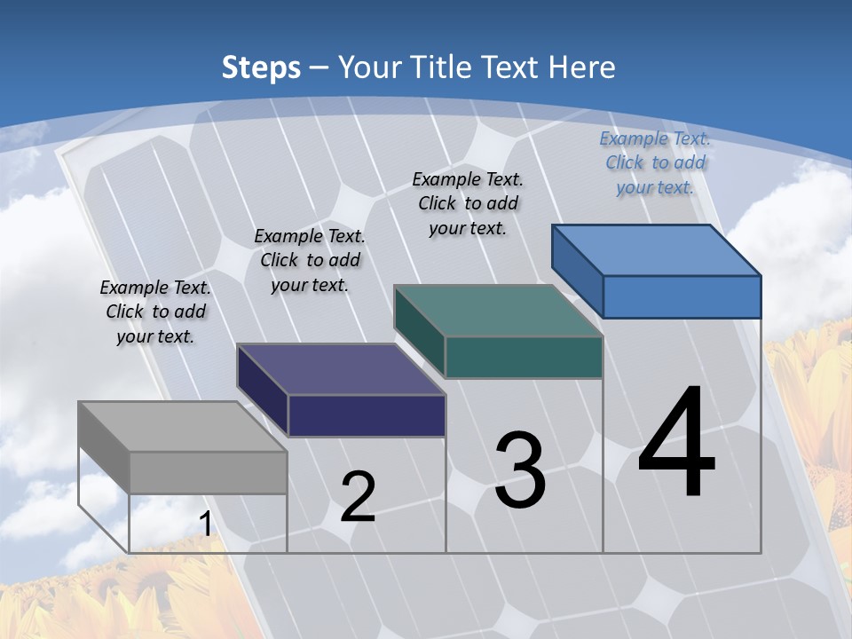 Stock Photo Solar Panels PowerPoint Template