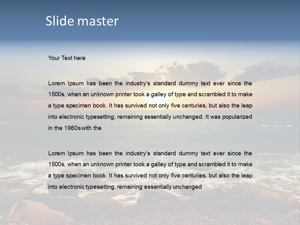 Sea Shore PowerPoint Template