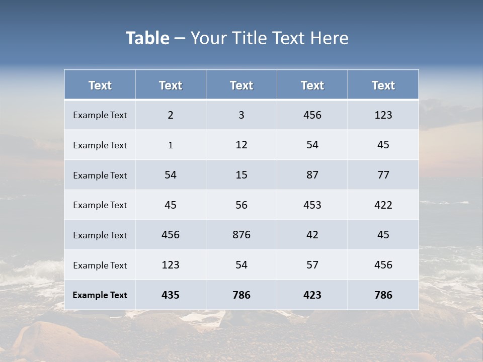 Sea Shore PowerPoint Template