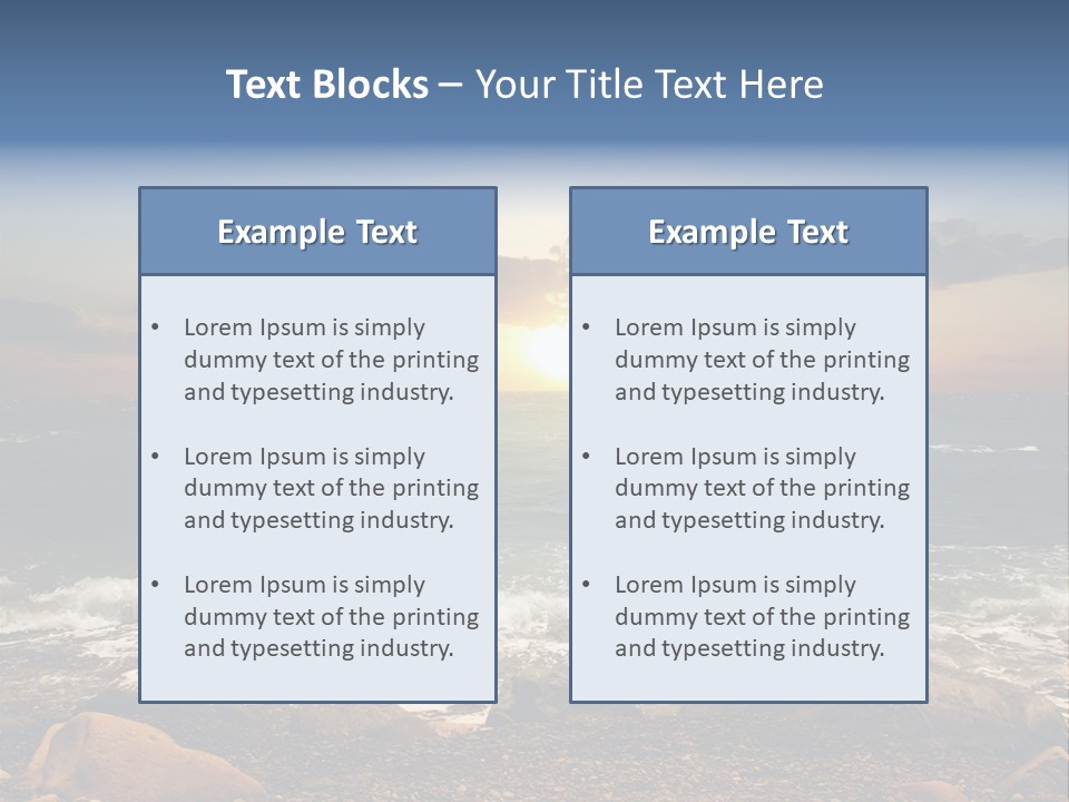 Sea Shore PowerPoint Template