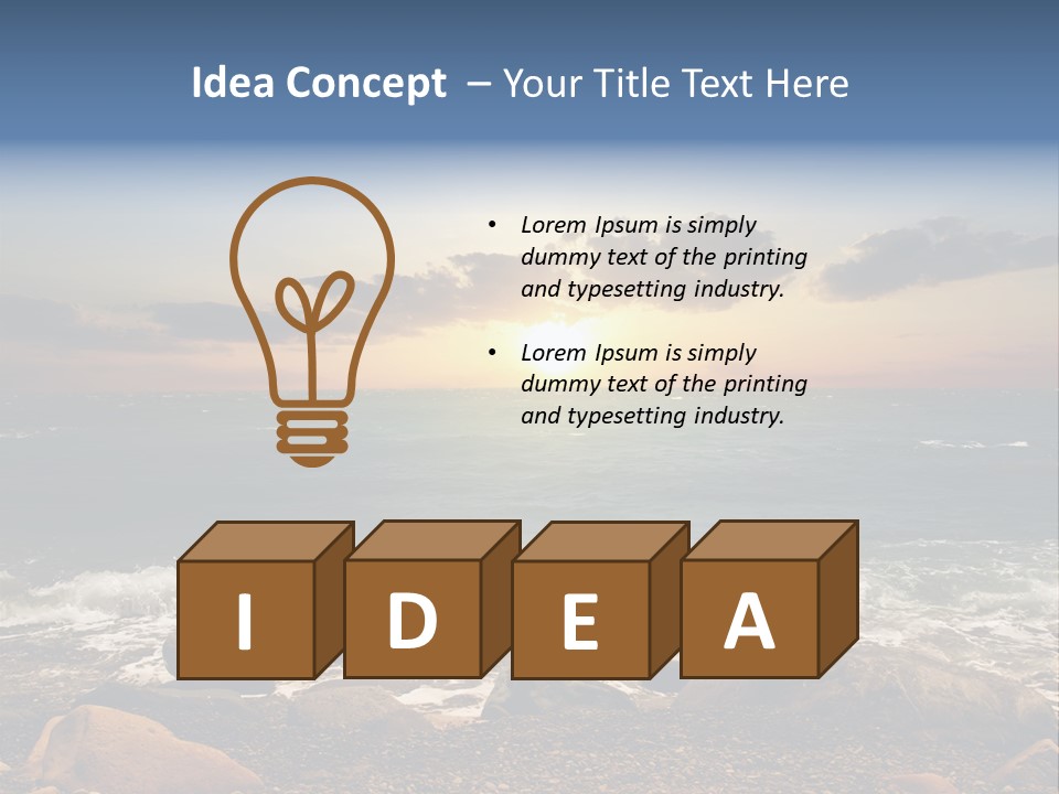 Sea Shore PowerPoint Template