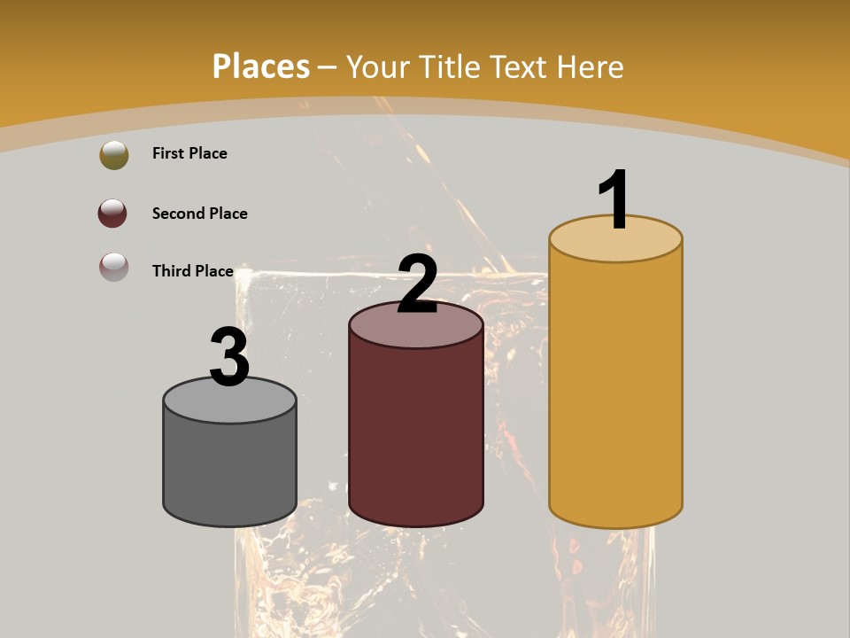 Orange Rocks Object PowerPoint Template