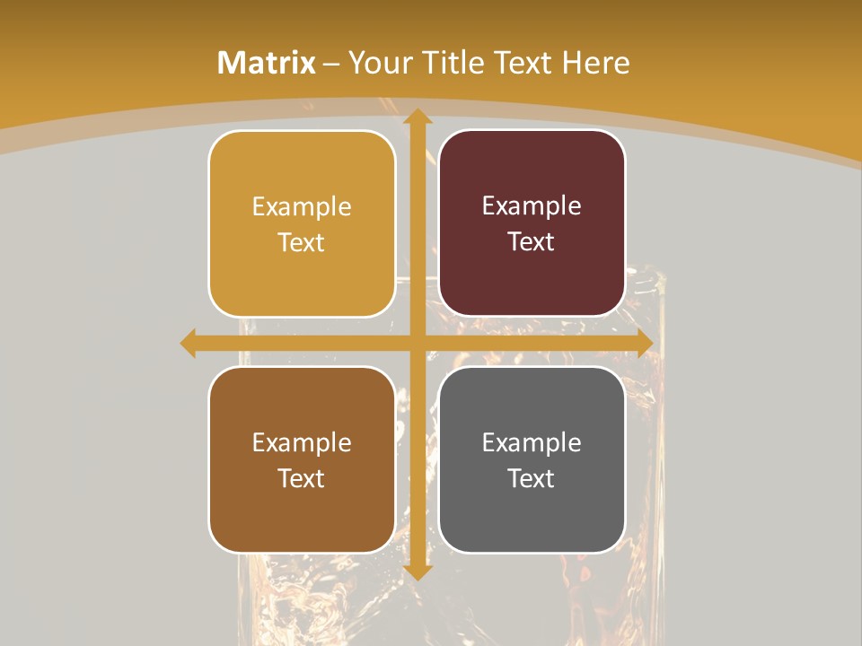 Orange Rocks Object PowerPoint Template