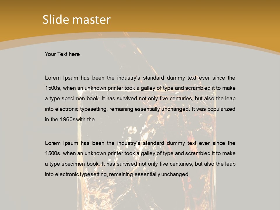 Orange Rocks Object PowerPoint Template